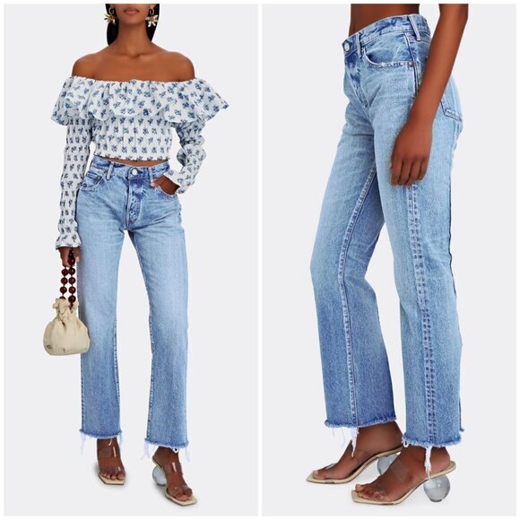 đź’•MOUSSY VINTAGEđź’• Siena Mid-Rise Straight-Leg Jeans ~ 110 Blue 29 NWT - Picture 3 of 16